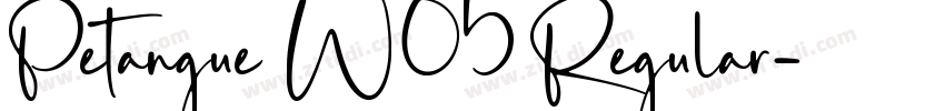 Petangue W05 Regular字体转换